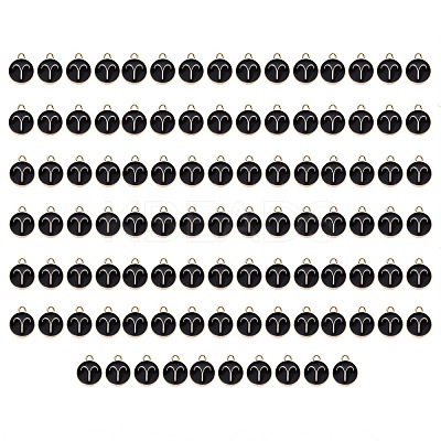 Alloy Enamel Pendants ENAM-SZ0001-28C-A-1