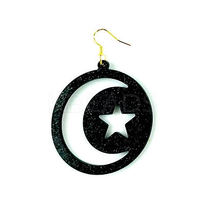 DIY Flat Round with Star & Moon Pendant Silicone Molds LS-DIY-I099-15-1
