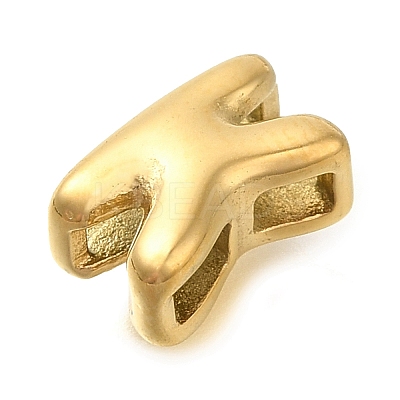 Ion Plating(IP) 304 Stainless Steel Slide Charms STAS-B075-37G-K-1