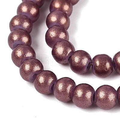 Baking Paint Glass Pearl Beads Strands LS-DGLA-ZX001-05B-18-1