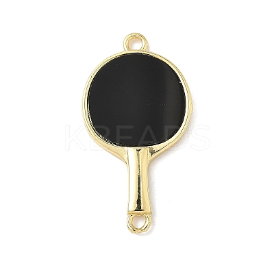 Brass Resin Shell Connector Charms KK-L239-067G-1