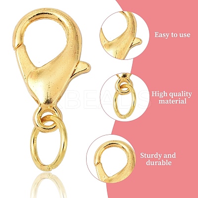 Zinc Alloy Lobster Claw Clasps DIY-YW0016-11A-1
