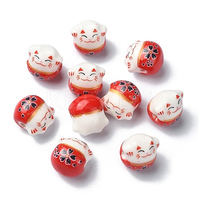 Handmade Porcelain Beads PORC-YW0001-09A-1