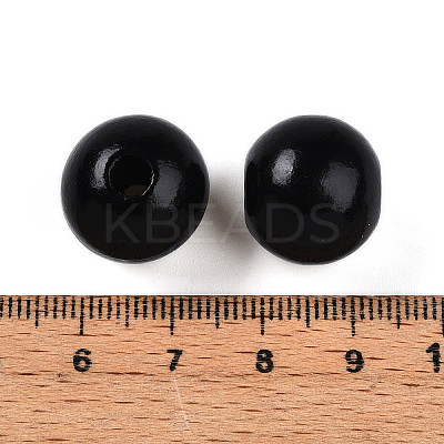 Painted Natural Wood Beads X-WOOD-A018-16mm-20-1