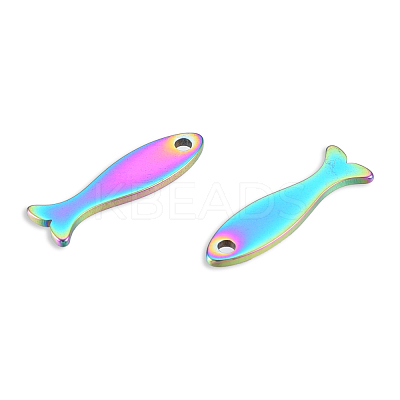 Ion Plating(IP) 201 Stainless Steel Charms STAS-N098-127M-1