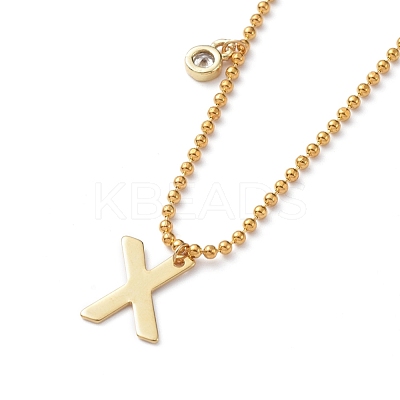 Letter A~Z Pendant Necklaces NJEW-JN02837-1