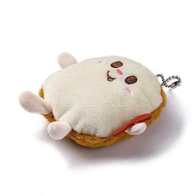 Cute Cartoon Plush Cloth Pendant Decoration HJEW-K048-01C-1