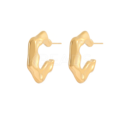 Elegant European Style 304 Stainless Steel Gold-Plated Women's Earrings WS1374-5-1