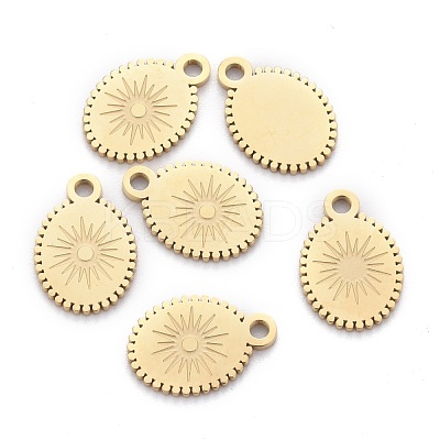 Ion Plating(IP) 304 Stainless Steel Charms STAS-F256-054G-1