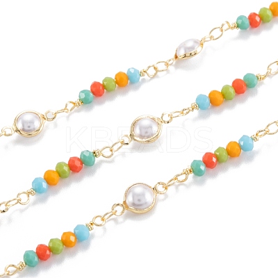 3.28 Feet Handmade Brass Beaded Chains X-CHC-M021-16LG-1