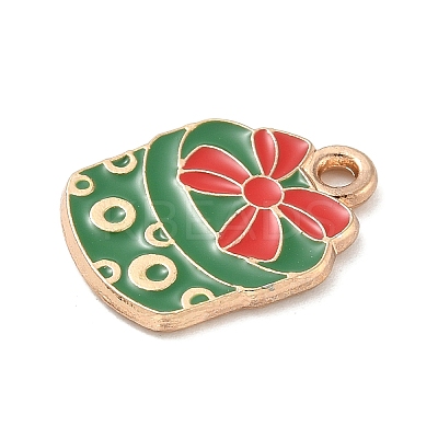 Christmas Alloy Enamel Pendants LS-ENAM-K074-01G-05-1