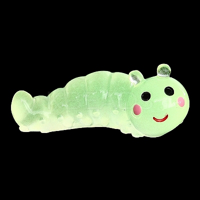 Luminous Resin Worm Ornament DJEW-R011-01A-04-1