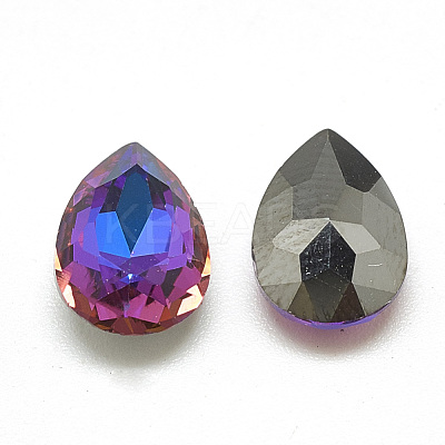 DIY Pointed Back K9 Glass Rhinestone Cabochons RGLA-T052-7x10mm-04-1