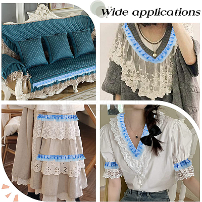 Satin Organza Pleated Ribbons ORIB-GF0001-06A-1