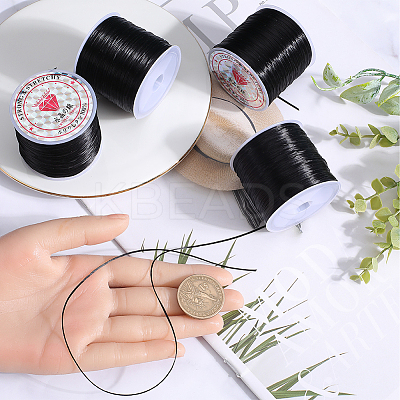 4 Rolls Flat Elastic Crystal String EW-SC0001-05C-1