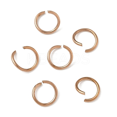 304 Stainless Steel Open Jump Rings STAS-Z150-01E-RG-1