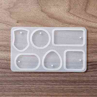 DIY Shield & Geometric Shape Pendant Silicone Molds LS-DIY-G067-06A-1