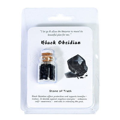 Natural Obsidian Wishing Bottle Display Decorations PW-WGEF7B7-34-1