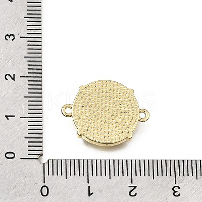 Virgin Mary Theme Brass & Natural Shell Connector Charms SH-CBA7C77-03B-G-1