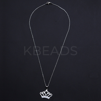 Non-Tarnish 201 Stainless Steel Pendants Necklaces NJEW-S105-JN687-45-1-1