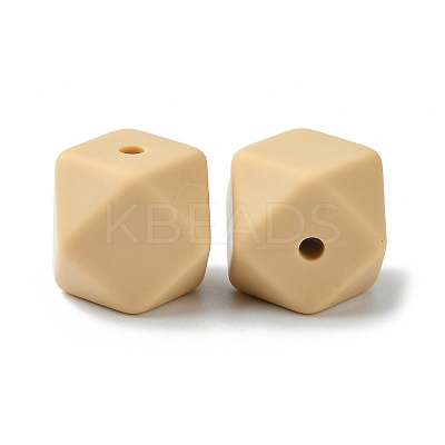 Round/Polygon Food Grade Silicone Focal Beads SIL-F003-06B-1