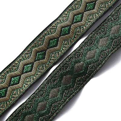 2 Rolls Ethnic Style Polyester Ribbon OCOR-GO0001-30B-1