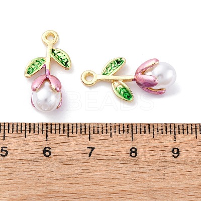 Alloy Enamel Pendants FIND-M060-22G-1