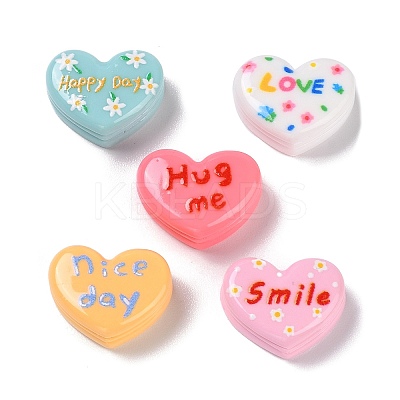 Macaron Color Opaque Resin Cabochons X-RESI-K027-31-1