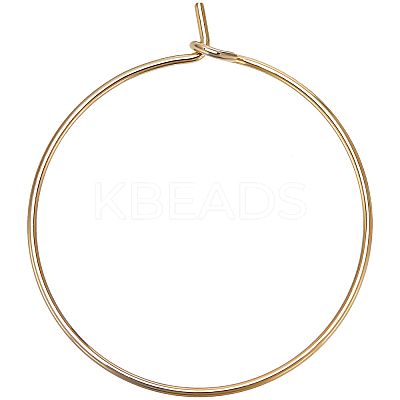 20Pcs Brass Hoop Earrings Findings KK-BBC0001-89A-1