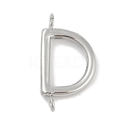 304 Stainless Steel Letter Connector Charms STAS-M108-01P-04-1