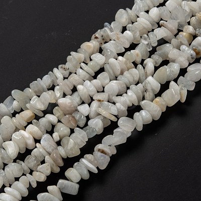 Natural Rainbow Moonstone Beads Strands X-G-A200-02-1