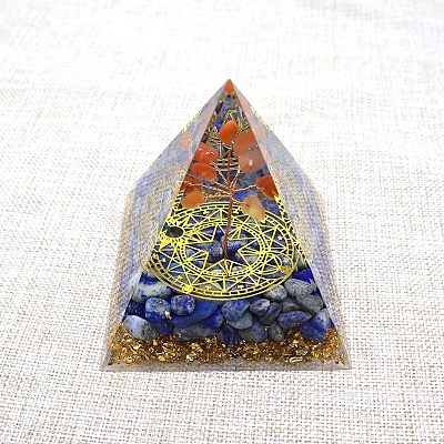 Orgonite Pyramid Resin Energy Generators PW-WG982CD-01-1