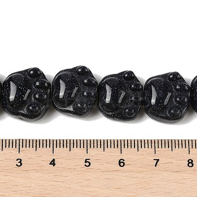 Synthetic Blue Goldstone Beads Strands G-M108-A02-01-1