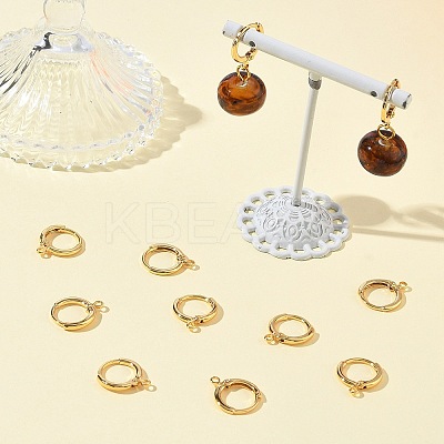 SHEGRACE Brass Leverback Earring Findings XGR0015G-72G-1