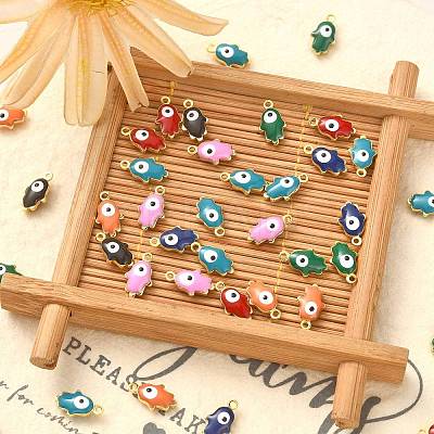 50Pcs Brass Enamel Pendants ENAM-CJ0003-92-1