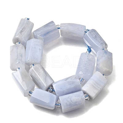 Natural Blue Lace Agate Beads Strands GG-CBA8682-A03-1