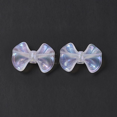 UV Plating Rainbow Iridescent Acrylic Beads PACR-M003-12E-1