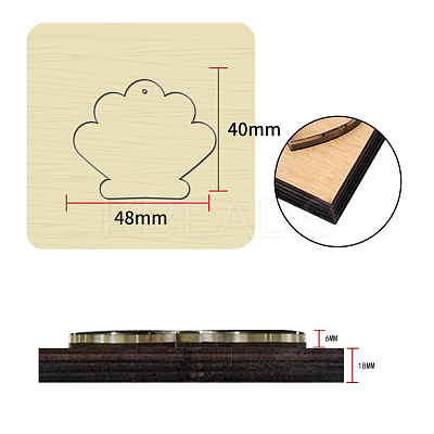 Wood Cutting Dies DIY-WH0169-52-1