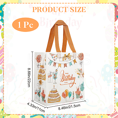 Birthday Non-woven Fabric Packaging Gift Tote Bags ABAG-WH20005-15B-05-1