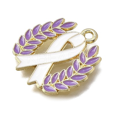 Alloy Enamel Pendants FIND-Z094-01G-03B-1