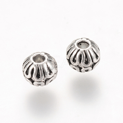Tibetan Style Alloy Spacer Beads X-TIBEB-Q067-41AS-RS-1