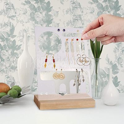 Transparent Acrylic Jewelry Display Stangs EDIS-WH0034-01-1