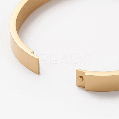 304 Stainless Steel Bangles STAS-I169-03B-G-1