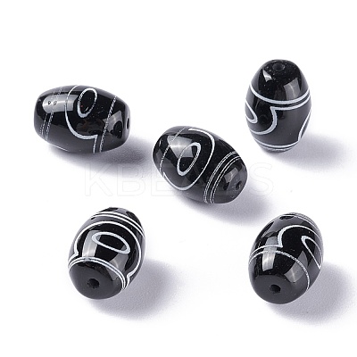 Tibetan Style dZi Beads TDZI-Z001-48-1
