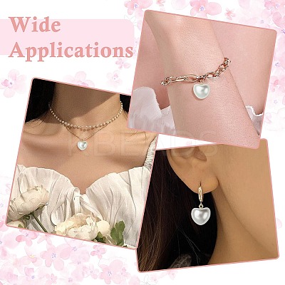 6Pcs 6 Styles Shell Pearl Pendants KK-CJ0003-73-1