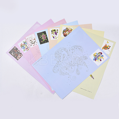 DIY Paper Quilling Strips Sets: Random Color Paper Quilling Strips DIY-S038-001-1