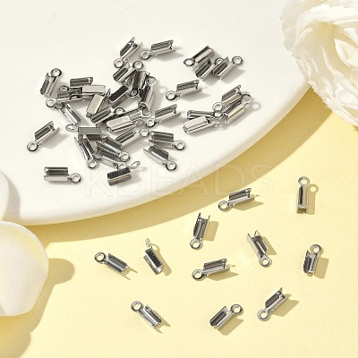 Tarnish Resistant 304 Stainless Steel Folding Crimp Ends STAS-R063-28-1