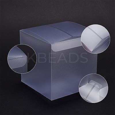 Frosted PVC Rectangle Favor Box Candy Treat Gift Box CON-BC0006-38-1