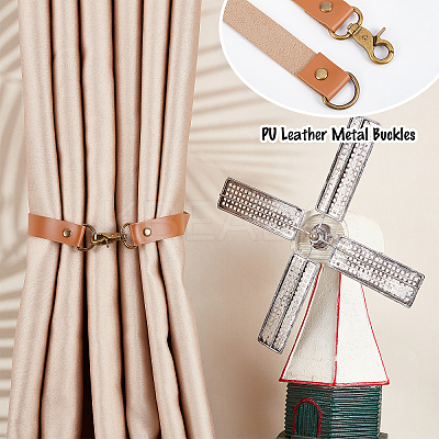 Leather Curtain Tiebacks AJEW-GF0005-05D-1