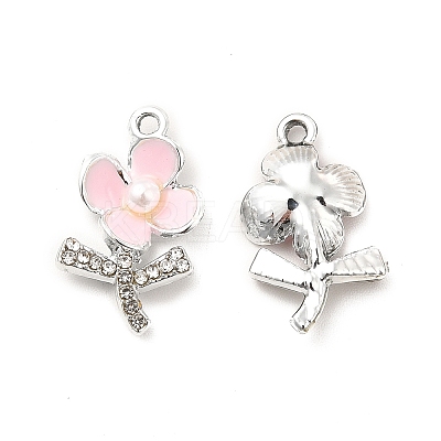 Alloy Rhinestone Enamel Pendants ENAM-K020-01A-1